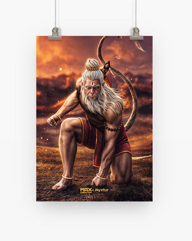 Hanuman Bajrangbali [MaxCreation] Art-Poster