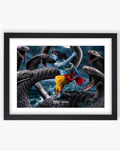 Krishna and Kaalia [MaxCreation] Art-Poster