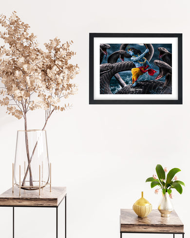 Krishna and Kaalia [MaxCreation] Art-Poster