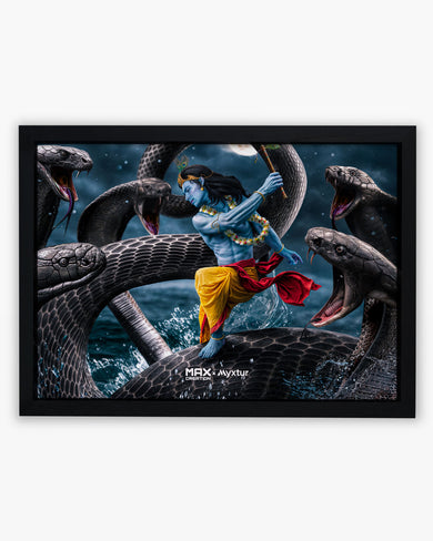 Krishna and Kaalia [MaxCreation] Art-Poster