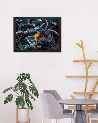 Krishna and Kaalia [MaxCreation] Art-Poster