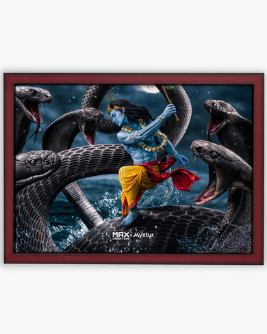 Krishna and Kaalia [MaxCreation] Art-Poster