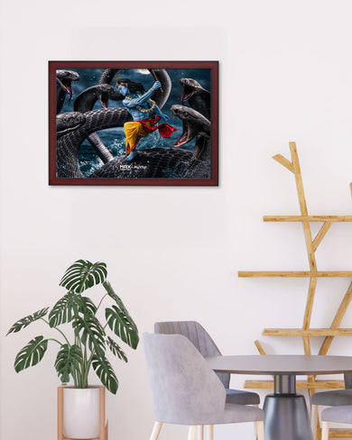 Krishna and Kaalia [MaxCreation] Art-Poster