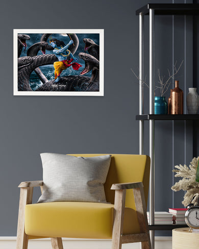 Krishna and Kaalia [MaxCreation] Art-Poster