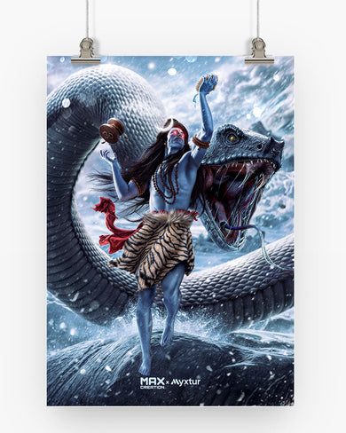 Madadev and Vasuki [MaxCreation] Art-Poster