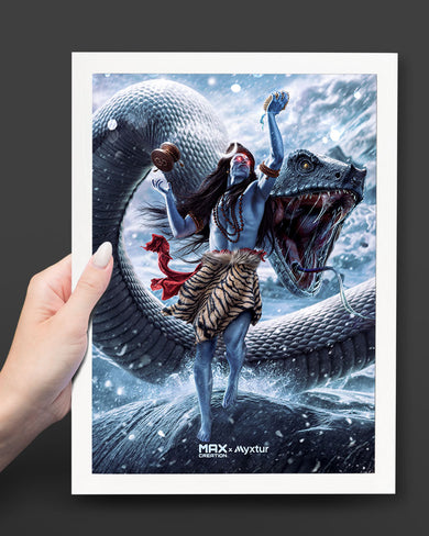 Madadev and Vasuki [MaxCreation] Art-Poster