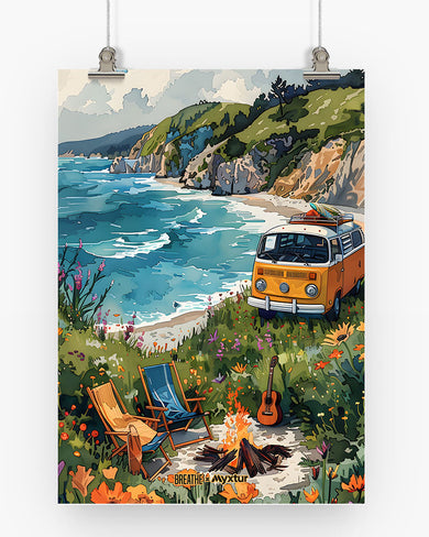 Glam Campsite [BREATHE] Art Poster