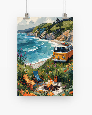 Glam Campsite [BREATHE] Art Poster