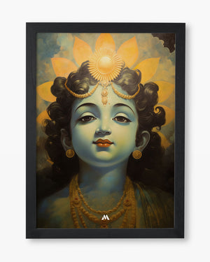 Krishna Serenade Art Poster