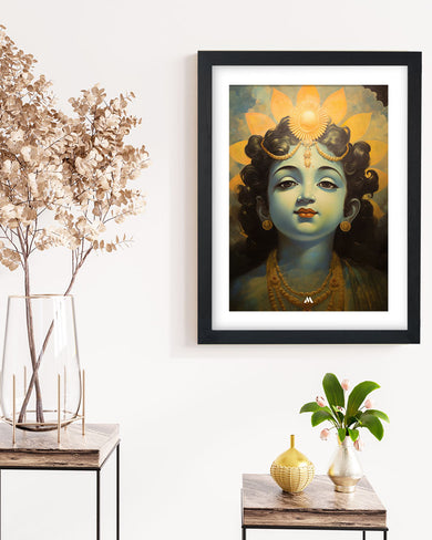 Krishna Serenade Art Poster