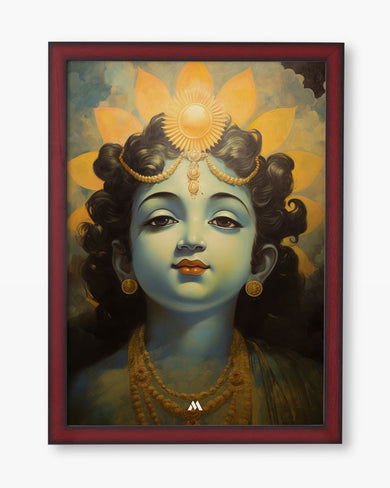 Krishna Serenade Art Poster