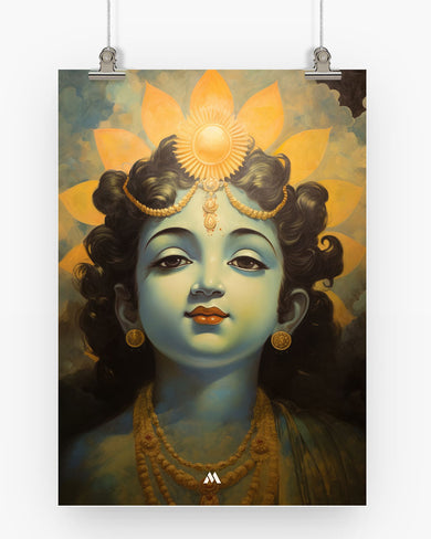 Krishna Serenade Art Poster