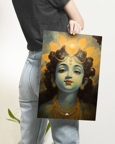 Krishna Serenade Art Poster