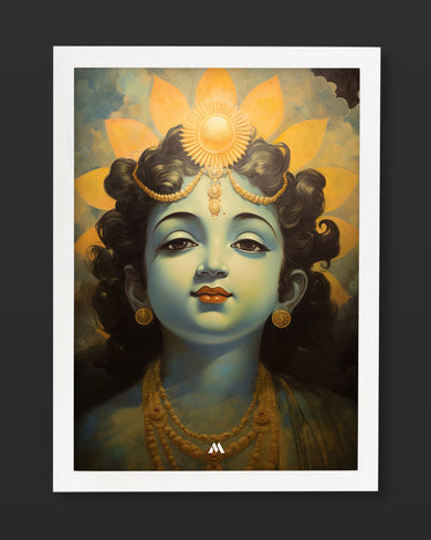 Krishna Serenade Art Poster