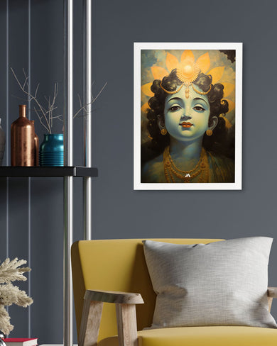 Krishna Serenade Art Poster