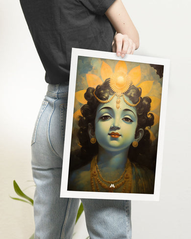 Krishna Serenade Art Poster