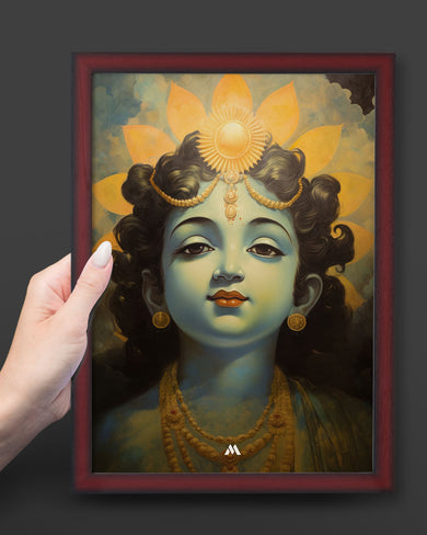 Krishna Serenade Art Poster