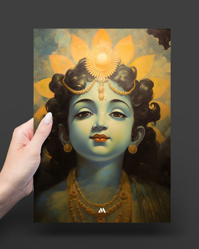 Krishna Serenade Art Poster