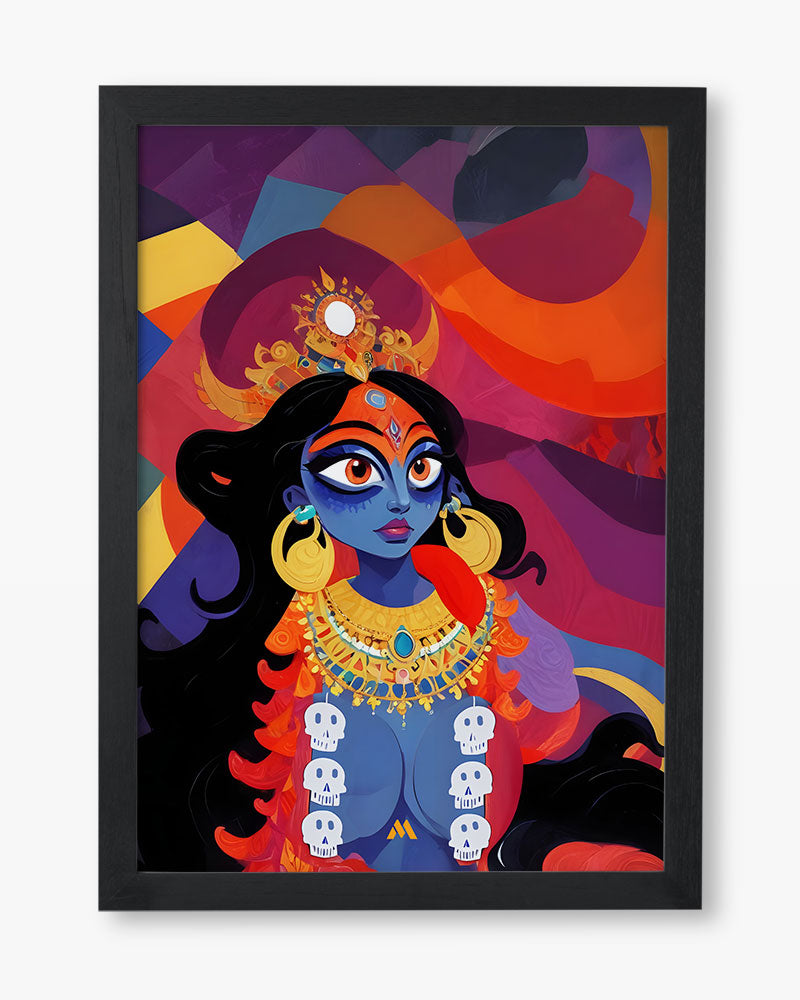 Abstract Kali Kali in Bloom Art Poster – Myxtur