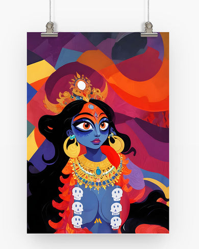 Kali in Bloom Art Poster