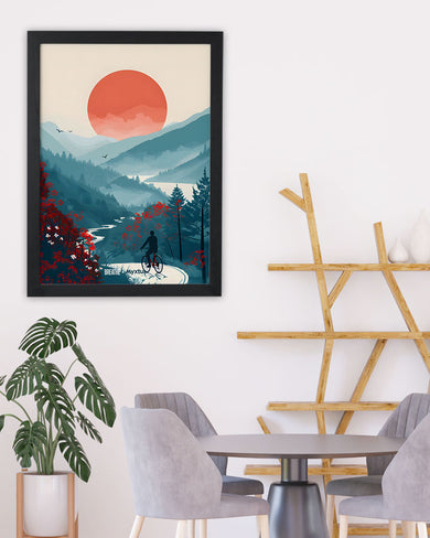 Biking Paths [BREATHE] Art Poster