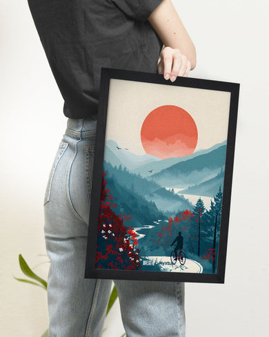 Biking Paths [BREATHE] Art Poster