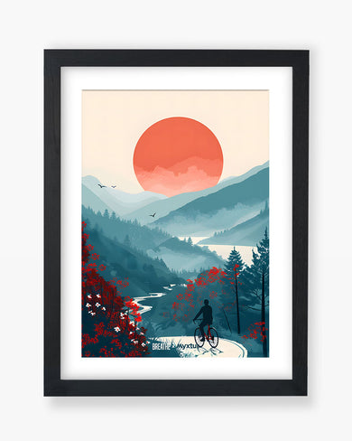 Biking Paths [BREATHE] Art Poster