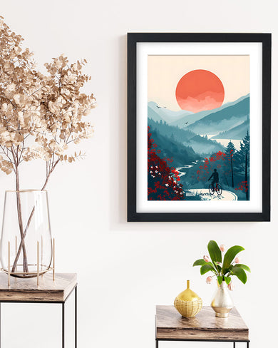 Biking Paths [BREATHE] Art Poster