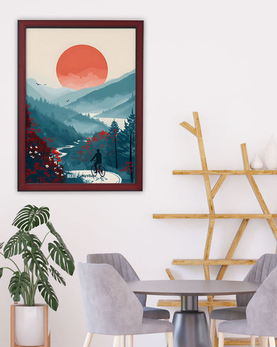 Biking Paths [BREATHE] Art Poster