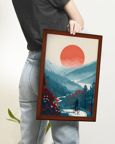 Biking Paths [BREATHE] Art Poster