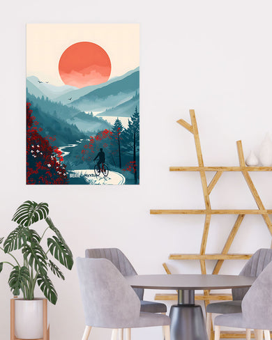 Biking Paths [BREATHE] Art Poster