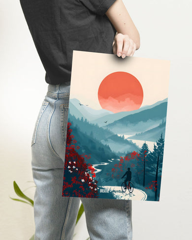 Biking Paths [BREATHE] Art Poster