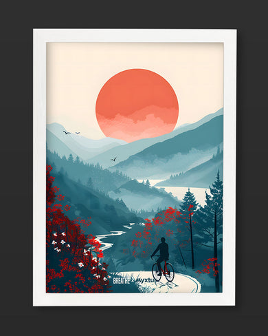 Biking Paths [BREATHE] Art Poster