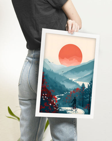 Biking Paths [BREATHE] Art Poster