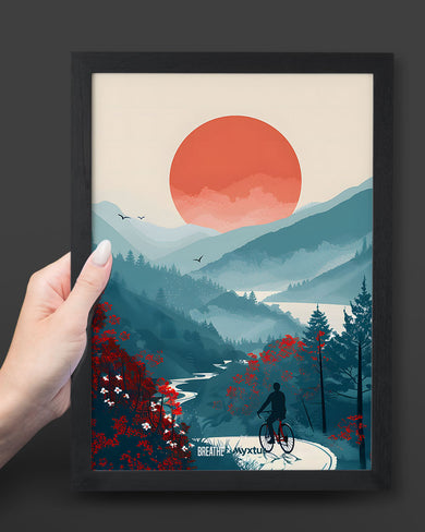 Biking Paths [BREATHE] Art Poster