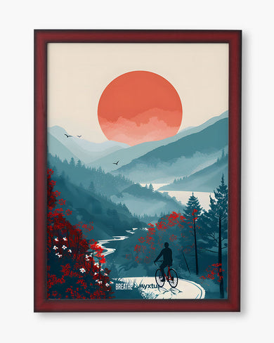 Biking Paths [BREATHE] Art Poster