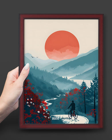 Biking Paths [BREATHE] Art Poster