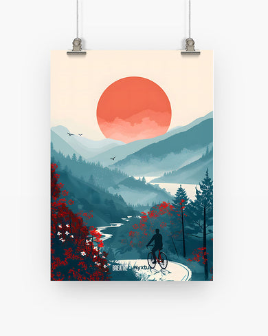 Biking Paths [BREATHE] Art Poster