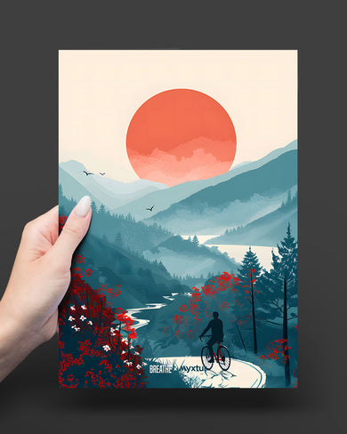 Biking Paths [BREATHE] Art Poster