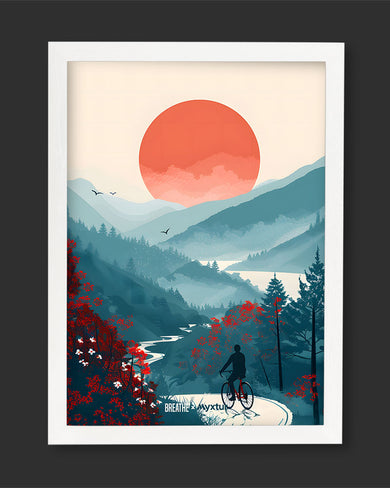 Biking Paths [BREATHE] Art Poster