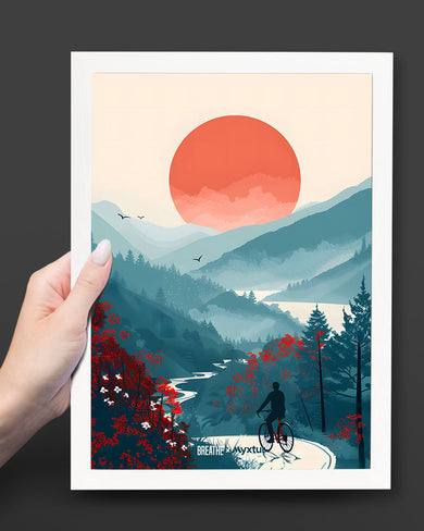 Biking Paths [BREATHE] Art Poster