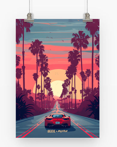 Sunset Boulevard [BREATHE] Art Poster