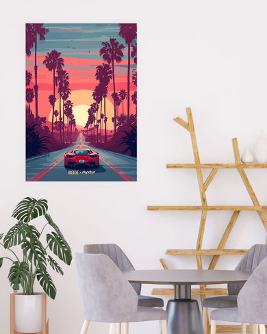 Sunset Boulevard [BREATHE] Art Poster