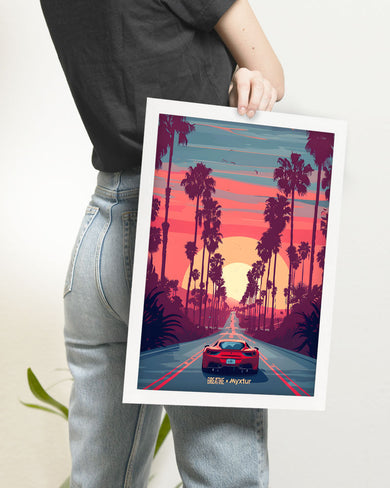 Sunset Boulevard [BREATHE] Art Poster