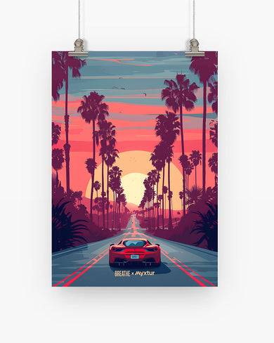 Sunset Boulevard [BREATHE] Art Poster