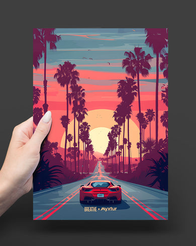Sunset Boulevard [BREATHE] Art Poster