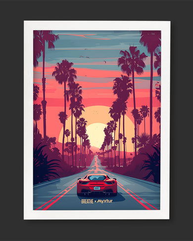 Sunset Boulevard [BREATHE] Art Poster