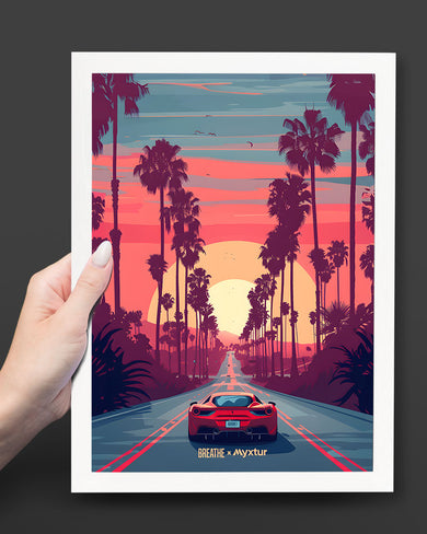 Sunset Boulevard [BREATHE] Art Poster