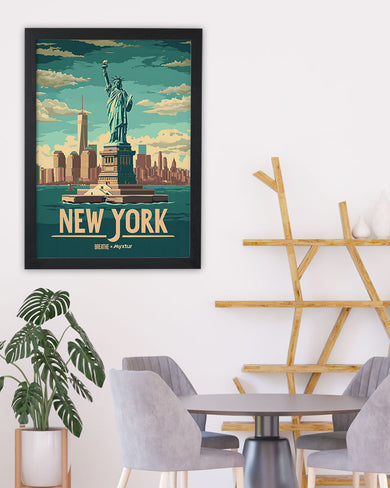 New York in Liberty [BREATHE] Art Poster