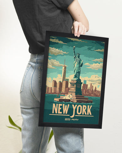 New York in Liberty [BREATHE] Art Poster